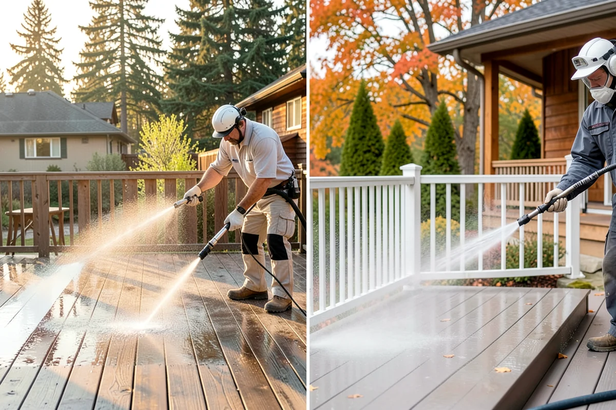 Deck Stain Stripping in Gig Harbor, Pierce County, WA - Apply a stain stripper to the failing finish