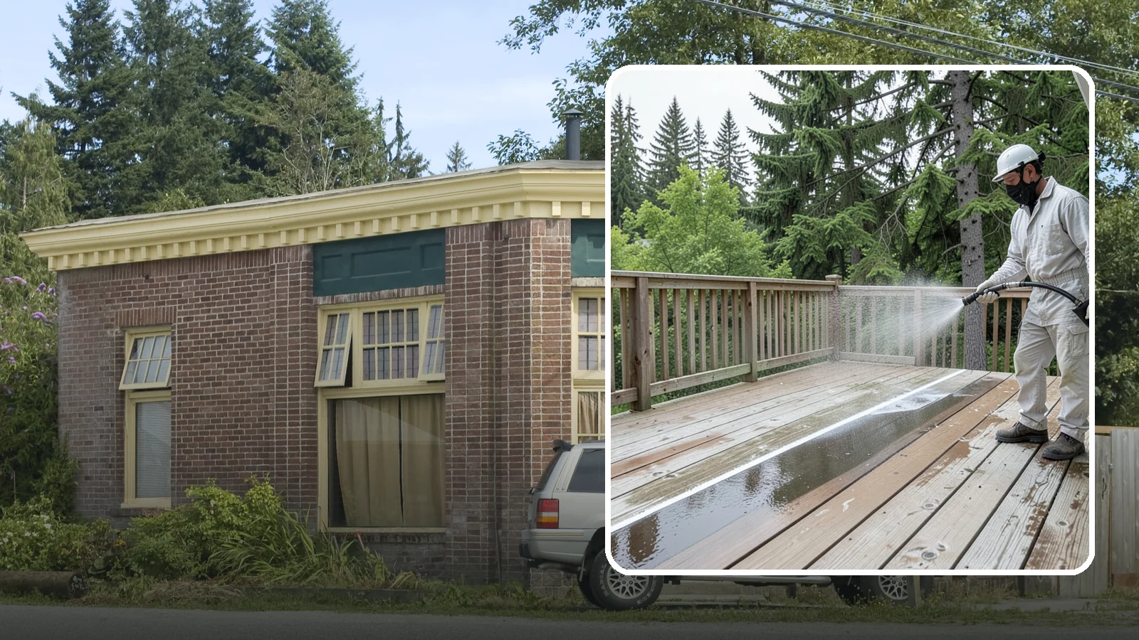 Deck Stain Stripping in Hamilton, Skagit County, WA - Strip failing, peeling deck stain down to bare wood so a new finish can adhere properly.
