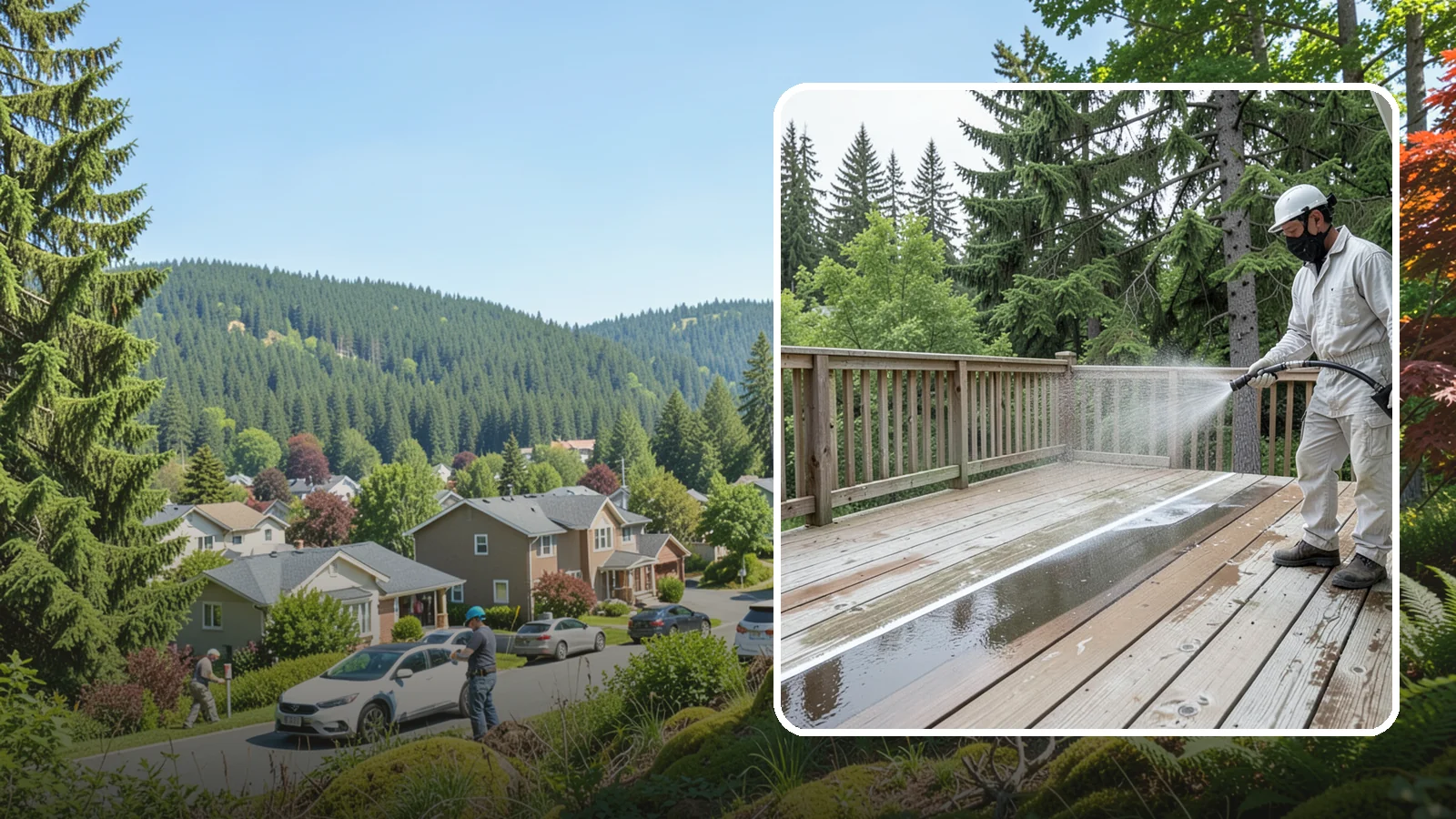 Deck Stain Stripping in Index, Snohomish County, WA - Strip failing, peeling deck stain down to bare wood so a new finish can adhere properly.