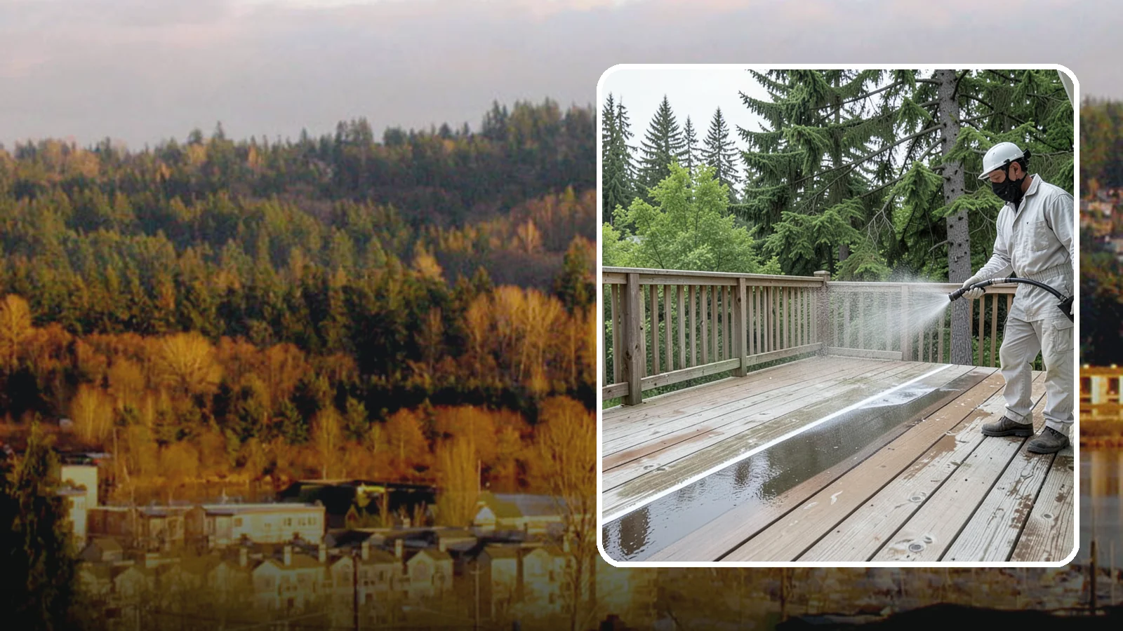 Deck Stain Stripping in Kenmore, King County, WA - Strip failing, peeling deck stain down to bare wood so a new finish can adhere properly.