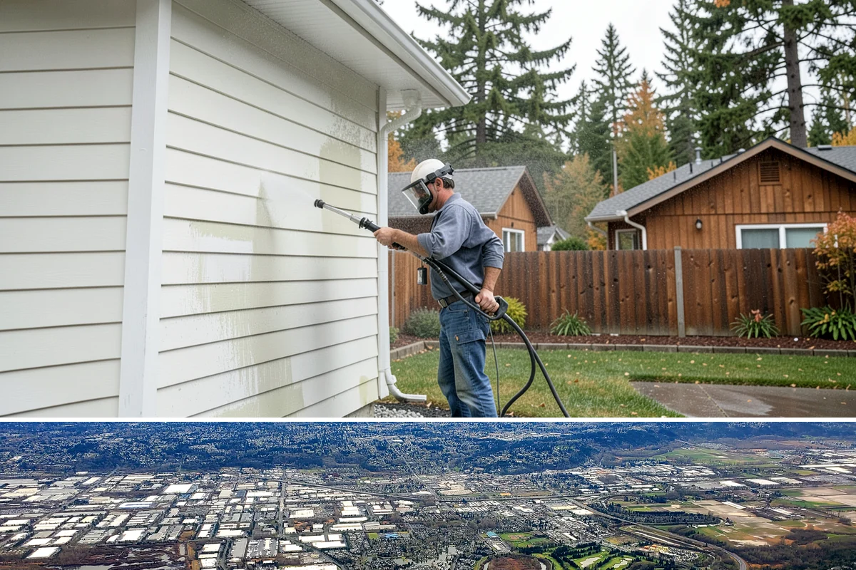 Deck Stain Stripping in Kent, King County, WA - Strip deck stain in a dry summer window so bare wood dries before recoating.