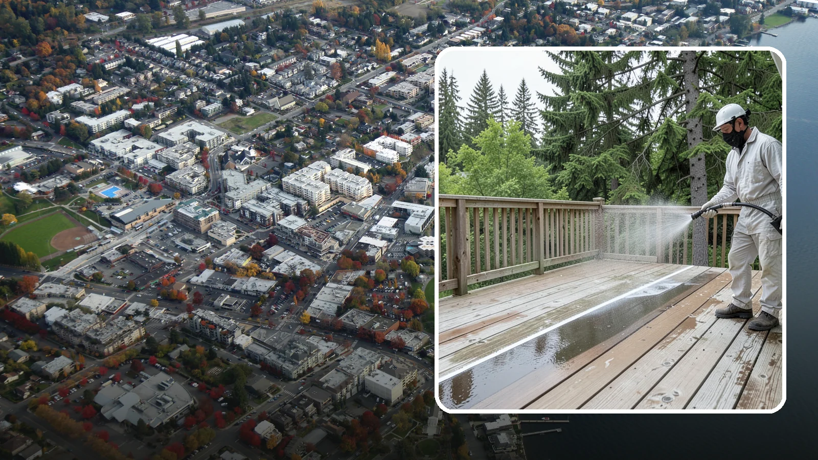 Deck Stain Stripping in Kirkland, King County, WA - Strip failing, peeling deck stain down to bare wood so a new finish can adhere properly.