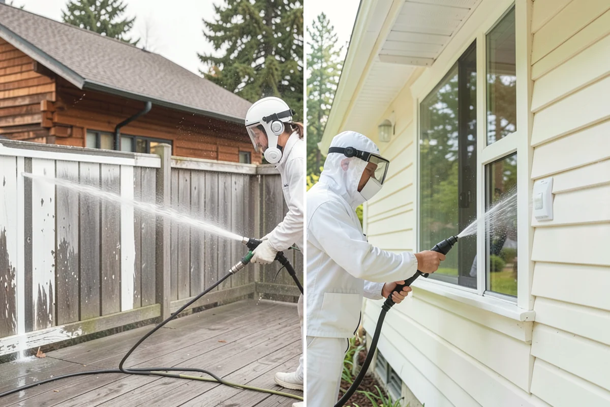 Deck Stain Stripping in La Conner, Skagit County, WA - Apply a stain stripper to the failing finish