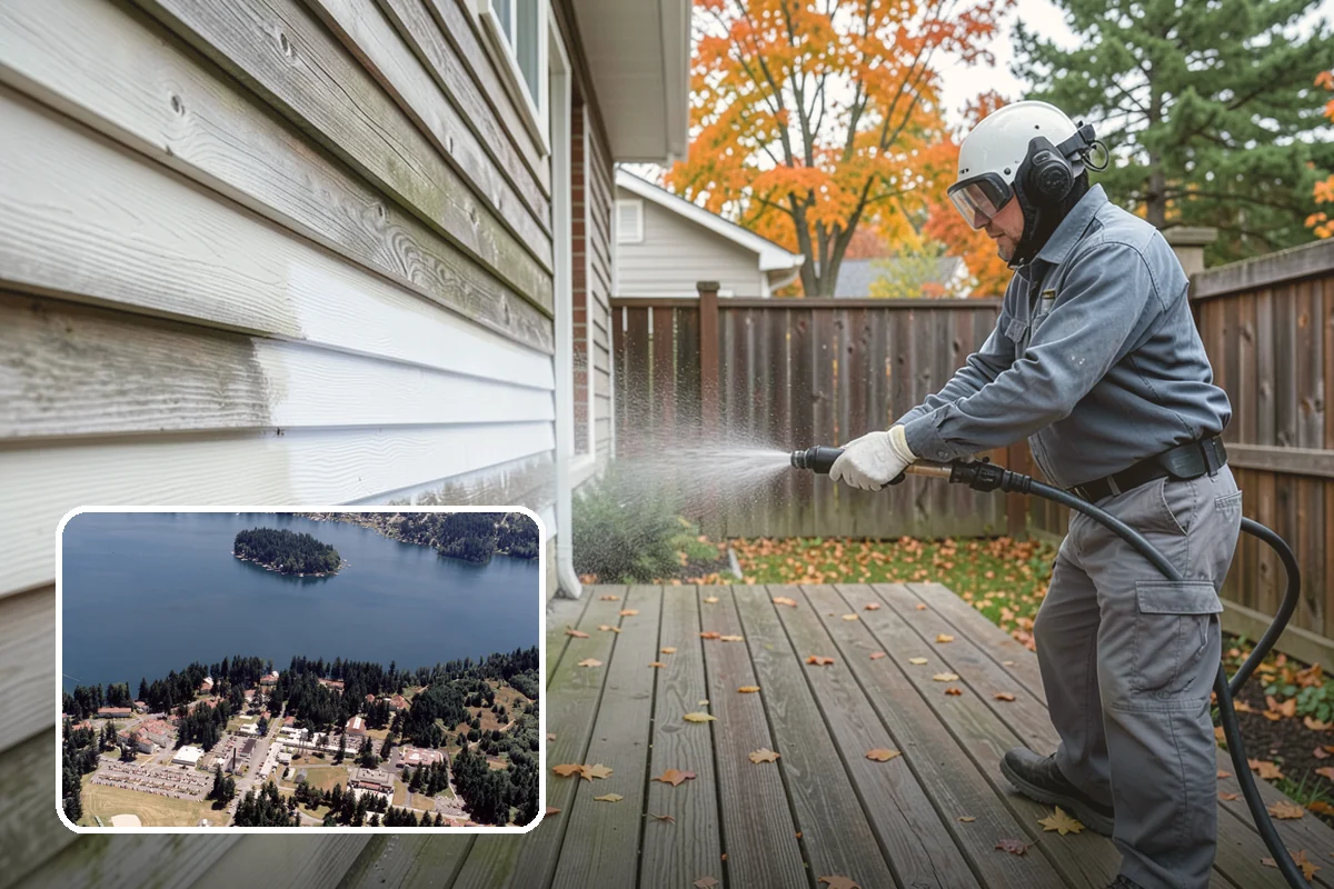 Deck Stain Stripping in Lakewood, Pierce County, WA - Removes peeling, failing stain completely
