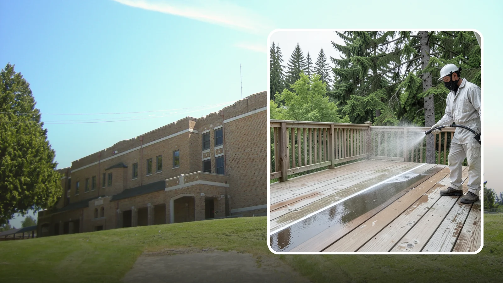 Deck Stain Stripping in Maple Valley, King County, WA - Strip failing, peeling deck stain down to bare wood so a new finish can adhere properly.