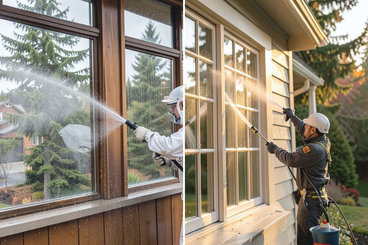 Deck Stain Stripping in Marysville, Snohomish County, WA - Apply a stain stripper to the failing finish