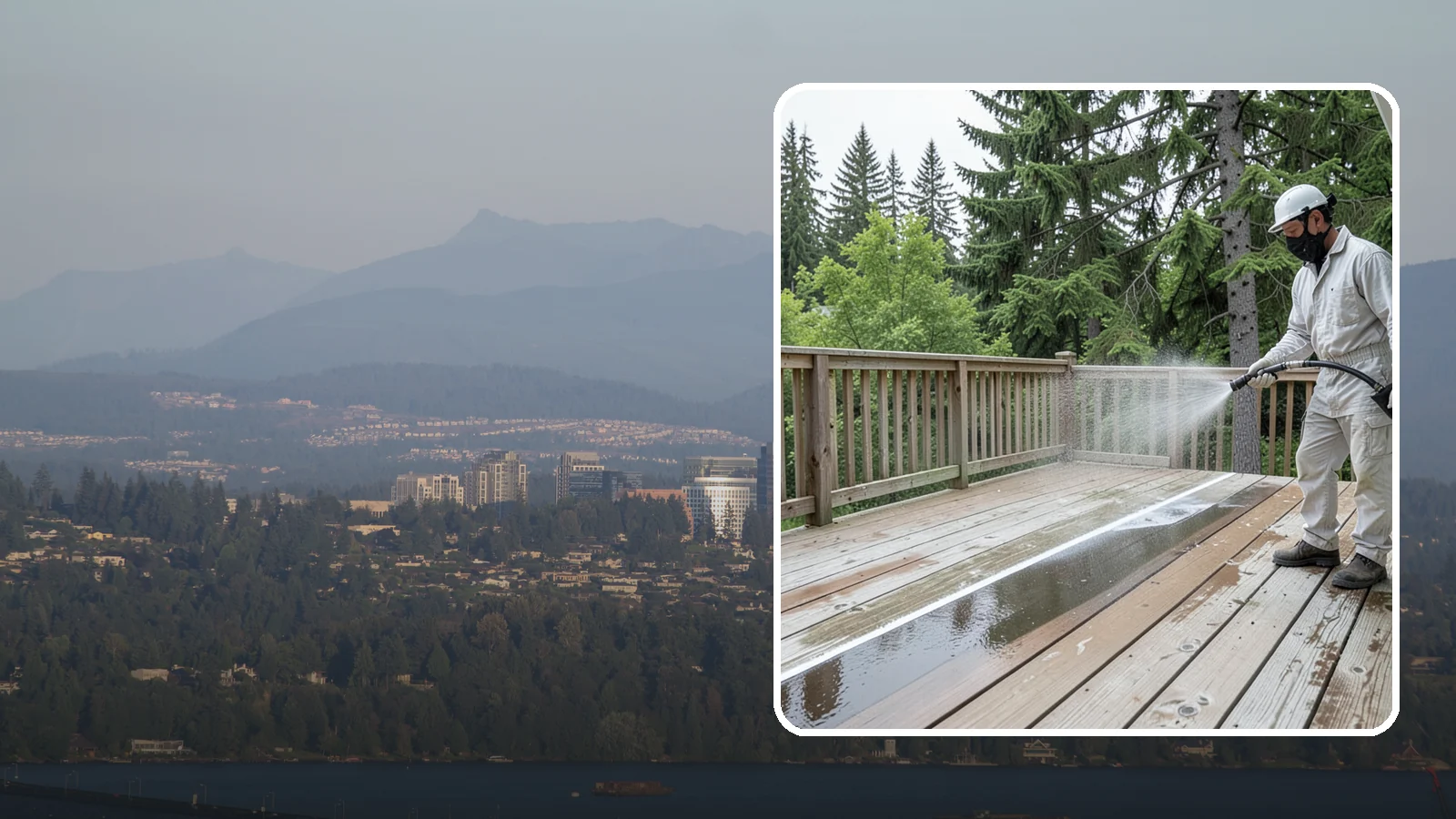 Deck Stain Stripping in Medina, King County, WA - Strip failing, peeling deck stain down to bare wood so a new finish can adhere properly.