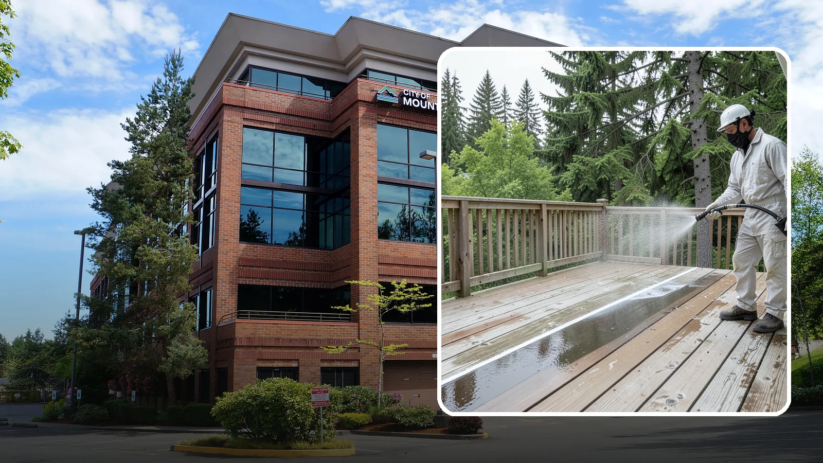 Deck Stain Stripping in Mountlake Terrace, Snohomish County, WA - Strip failing, peeling deck stain down to bare wood so a new finish can adhere properly.