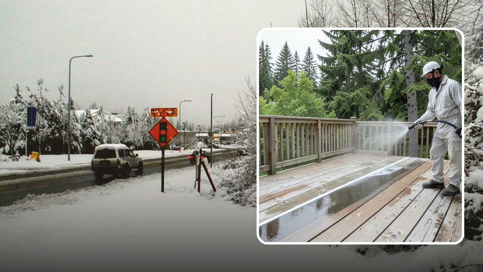 Deck Stain Stripping in Newcastle, King County, WA - Strip failing, peeling deck stain down to bare wood so a new finish can adhere properly.