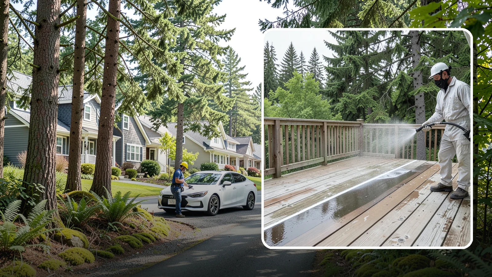 Deck Stain Stripping in Normandy Park, King County, WA - Strip failing, peeling deck stain down to bare wood so a new finish can adhere properly.