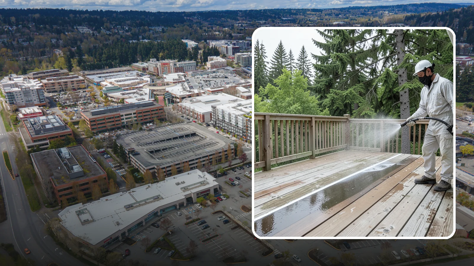 Deck Stain Stripping in Redmond, King County, WA - Strip failing, peeling deck stain down to bare wood so a new finish can adhere properly.