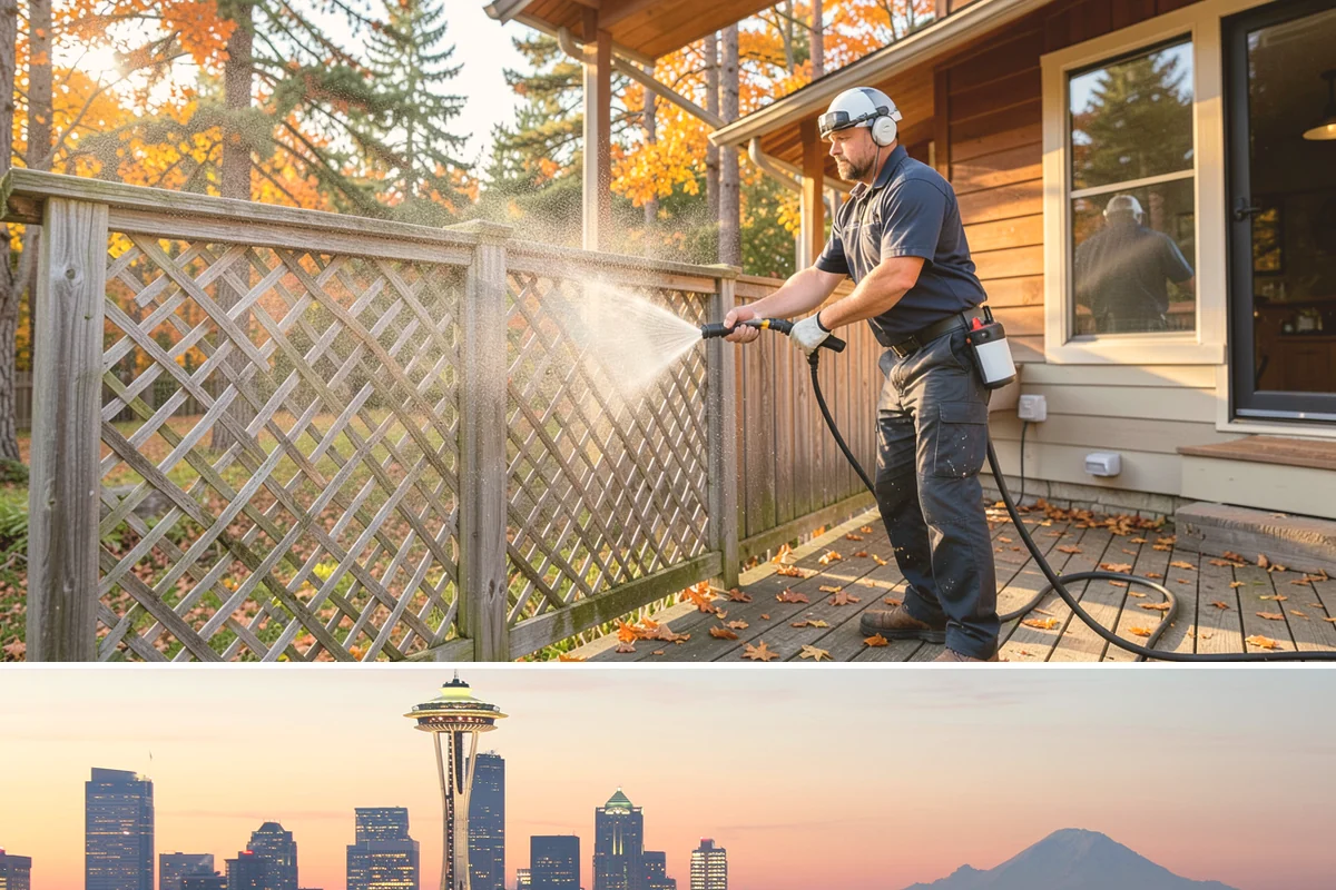 Deck Stain Stripping in Seattle, King County, WA - Strip deck stain in a dry summer window so bare wood dries before recoating.