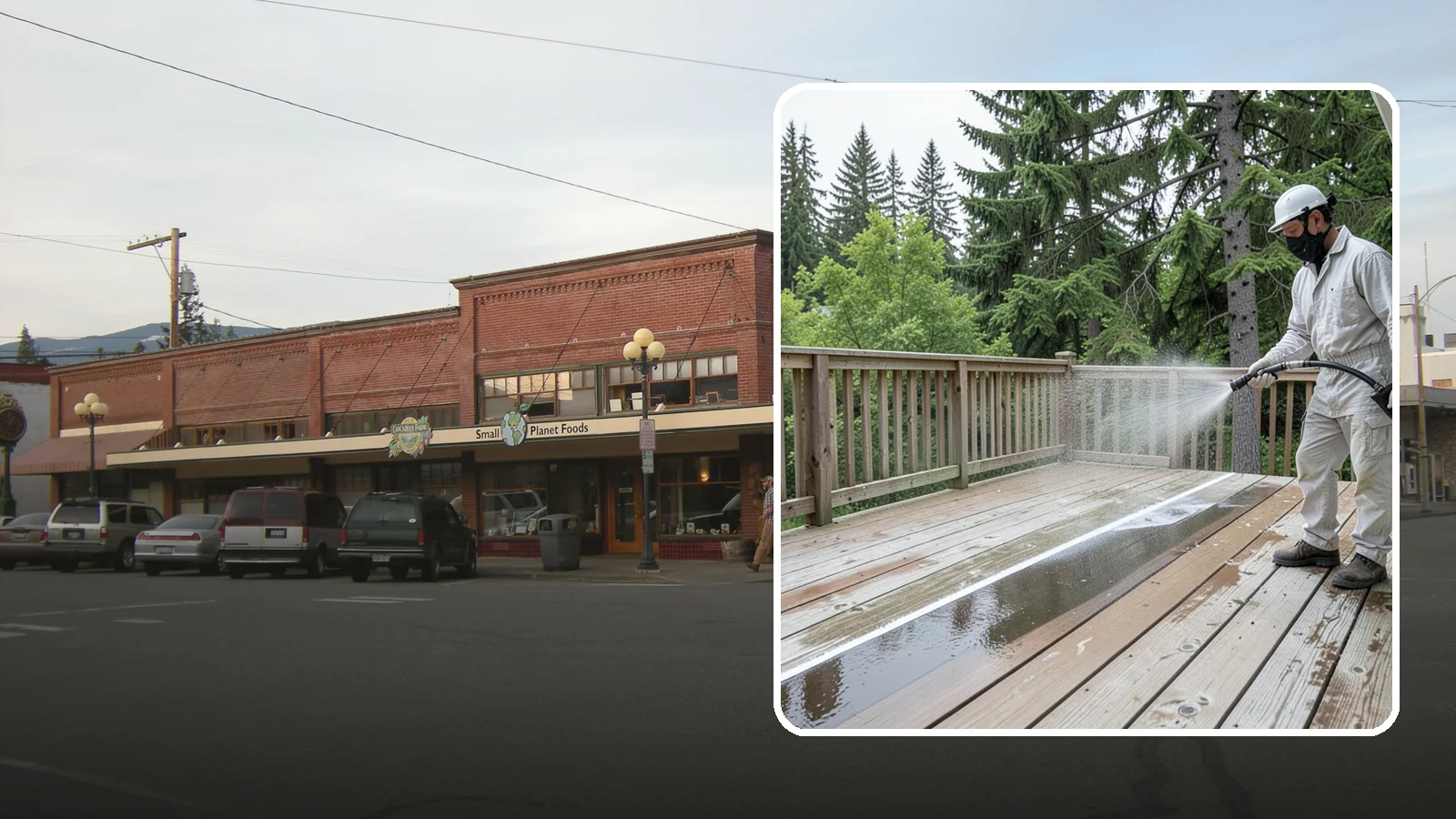 Deck Stain Stripping in Sedro-Woolley, Skagit County, WA - Strip failing, peeling deck stain down to bare wood so a new finish can adhere properly.