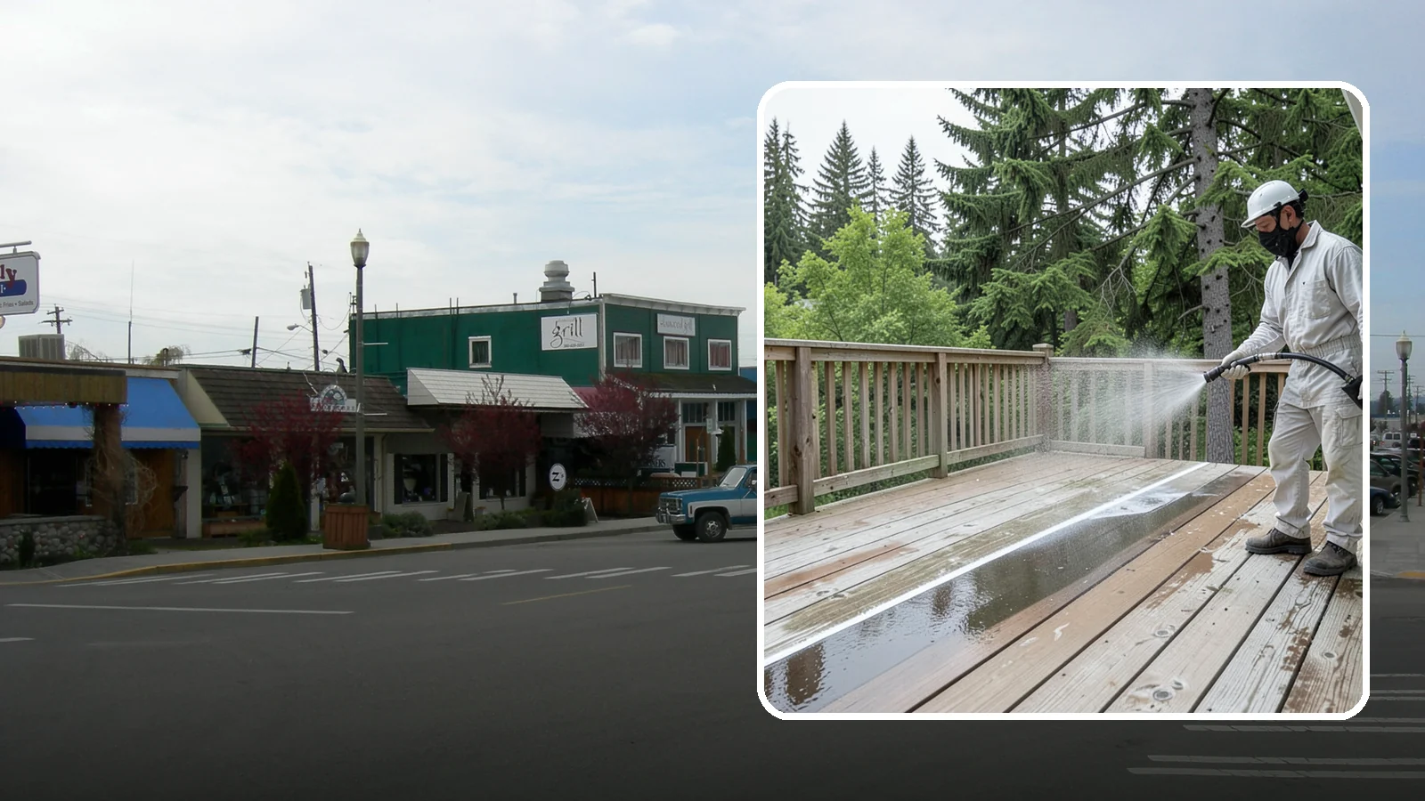 Deck Stain Stripping in Stanwood, Snohomish County, WA - Strip failing, peeling deck stain down to bare wood so a new finish can adhere properly.