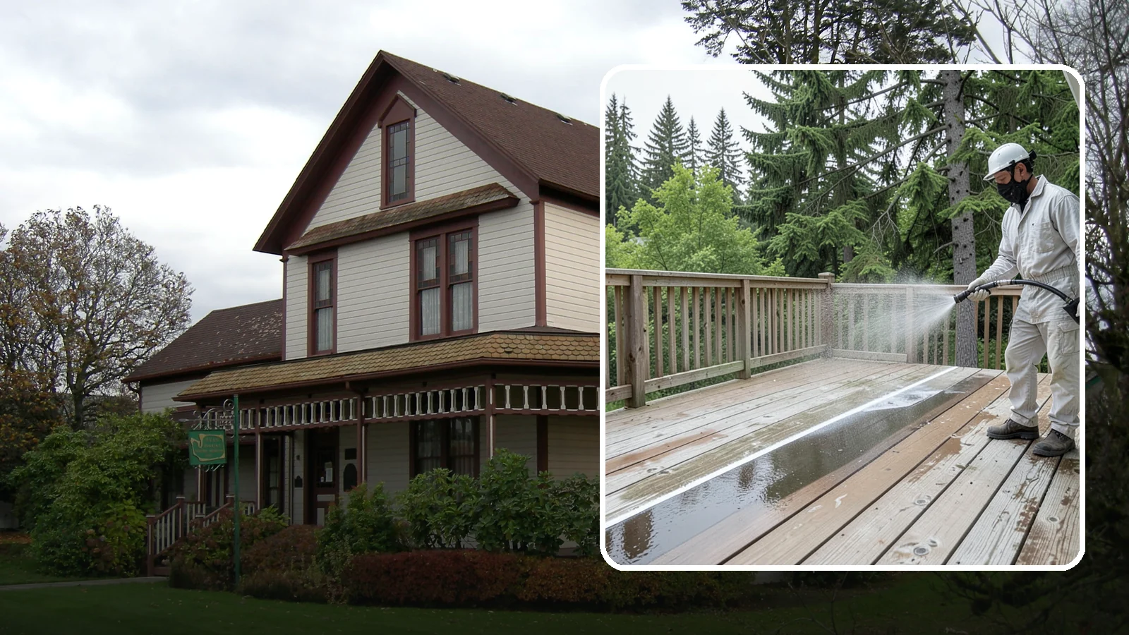 Deck Stain Stripping in Sumner, Pierce County, WA - Strip failing, peeling deck stain down to bare wood so a new finish can adhere properly.