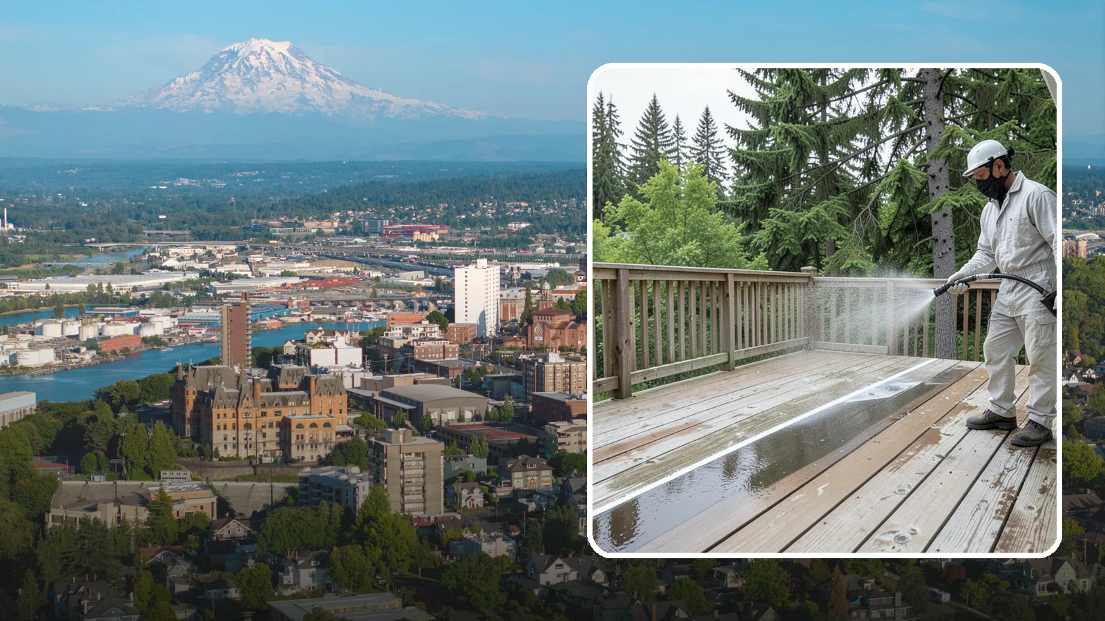 Deck Stain Stripping in Tacoma, Pierce County, WA - Strip failing, peeling deck stain down to bare wood so a new finish can adhere properly.