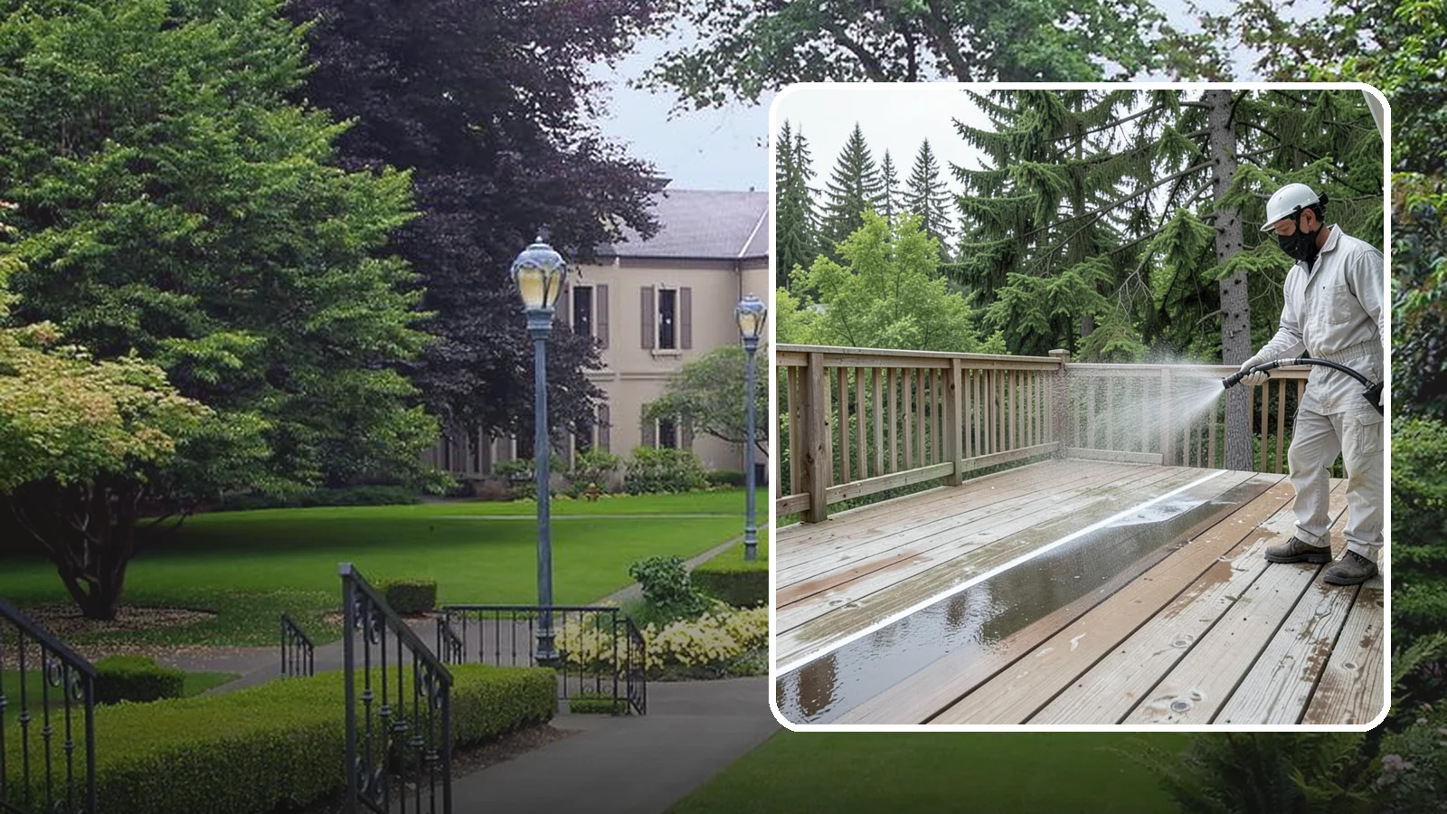 Deck Stain Stripping in Woodinville, King County, WA - Strip failing, peeling deck stain down to bare wood so a new finish can adhere properly.