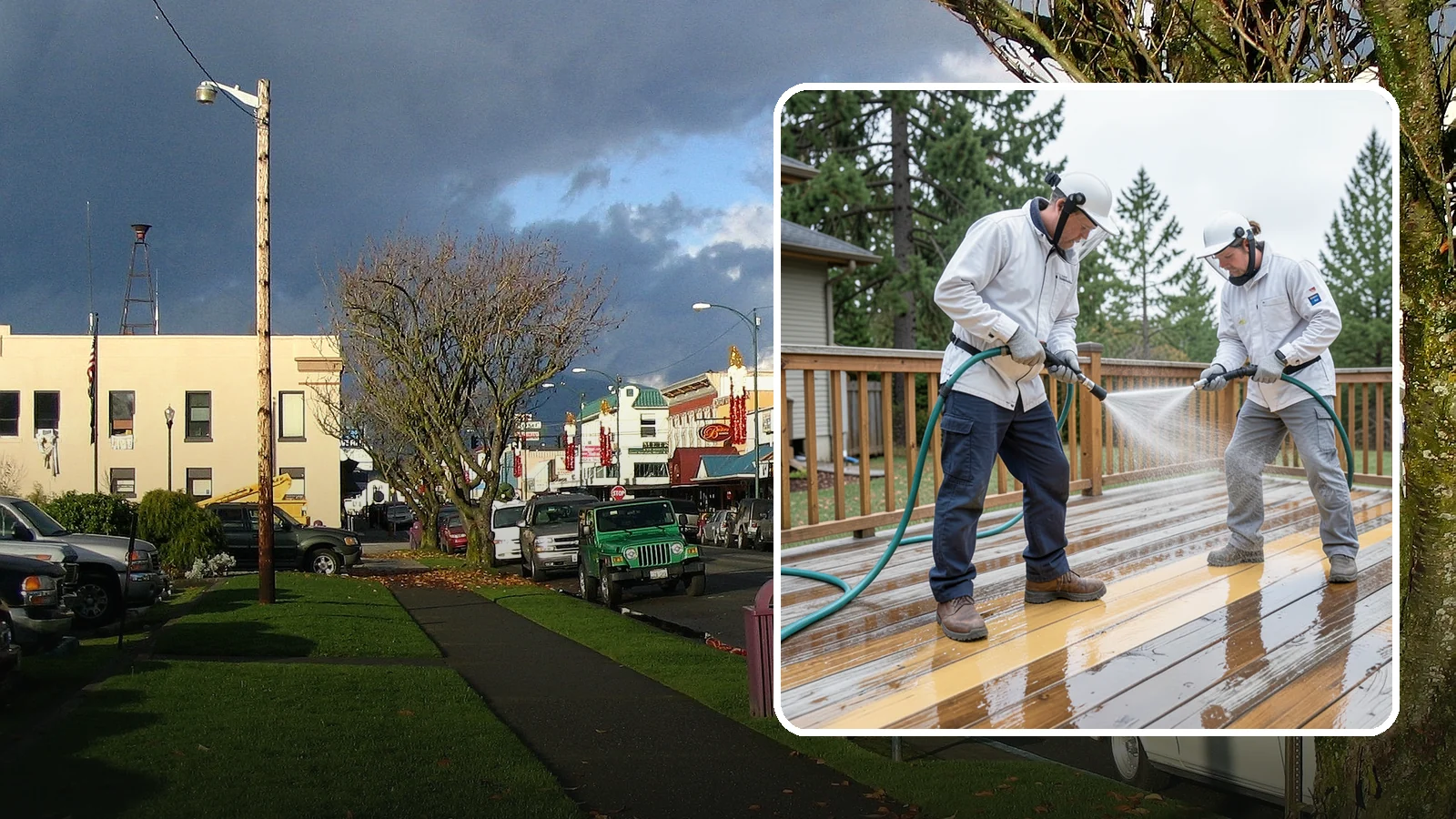 Deck Staining in Arlington, Snohomish County, WA - Full-color and semi-transparent deck staining that restores warmth and adds durable, UV- and moisture-resistant protection to...