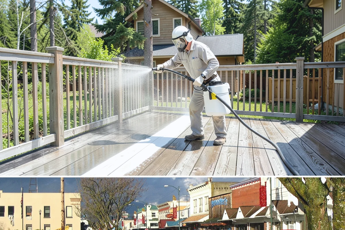 Deck Staining in Arlington, Snohomish County, WA - Apply deck stain during a warm, dry summer window so each coat can flash off and cure without dew or rain interference.
