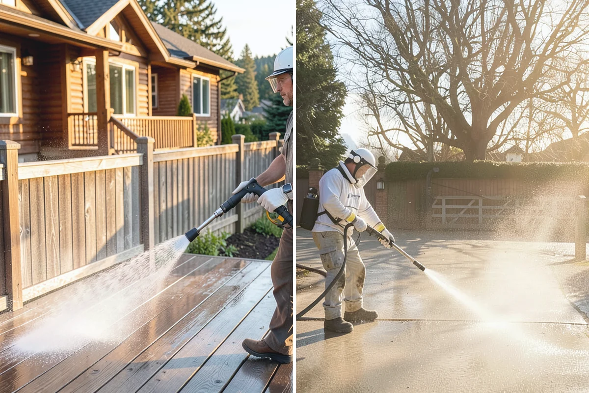 Deck Staining in Bonney Lake, Pierce County, WA - Strip old coatings or clean and dull the existing finish