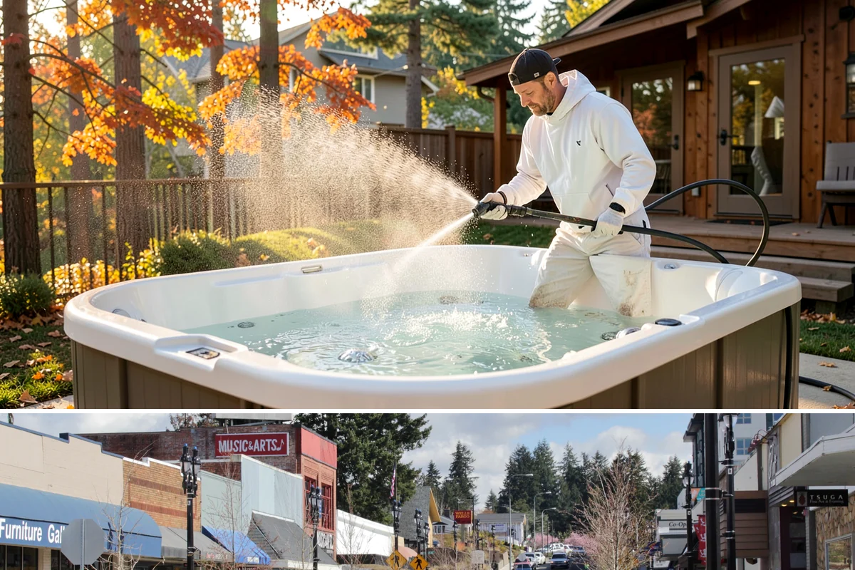 Deck Staining in Bothell, King County, WA - Apply deck stain during a warm, dry summer window so each coat can flash off and cure without dew or rain interference.