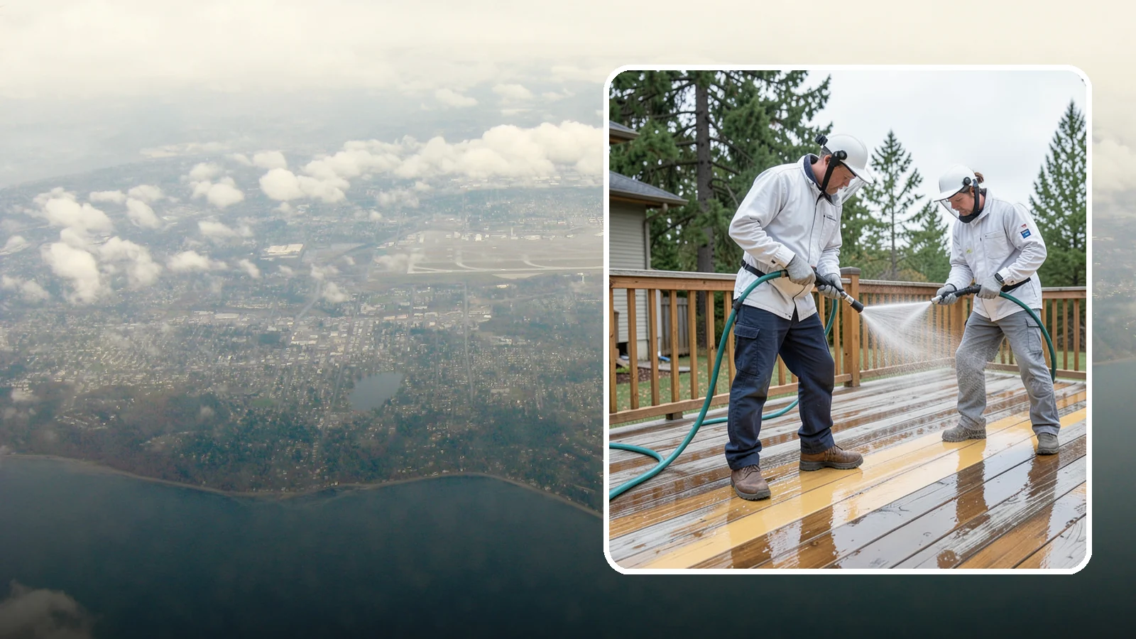 Deck Staining in Burien, King County, WA - Full-color and semi-transparent deck staining that restores warmth and adds durable, UV- and moisture-resistant protection to...