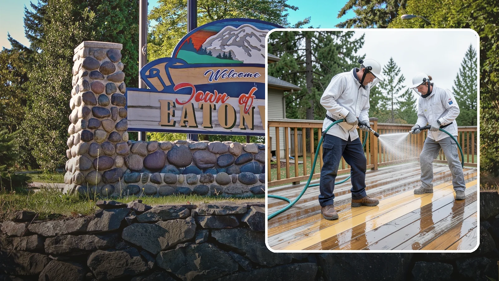 Deck Staining in Eatonville, Pierce County, WA - Full-color and semi-transparent deck staining that restores warmth and adds durable, UV- and moisture-resistant protection to...