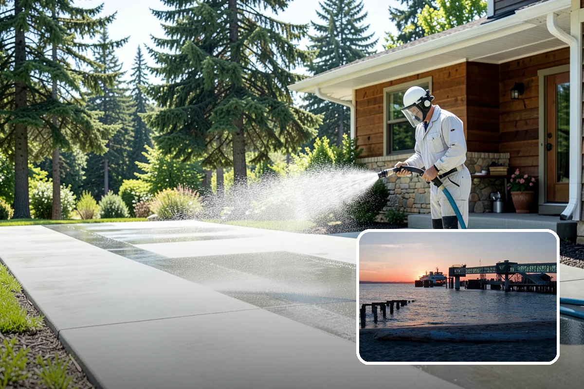 Deck Staining in Edmonds, Snohomish County, WA - Adds pigment that blocks UV fade and evens out board tone