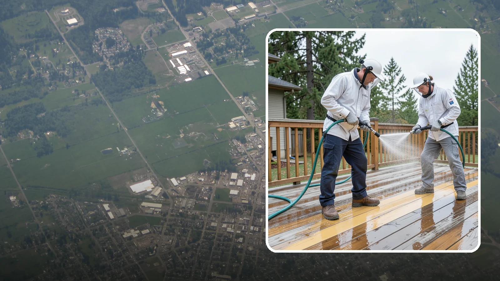 Deck Staining in Enumclaw, King County, WA - Full-color and semi-transparent deck staining that restores warmth and adds durable, UV- and moisture-resistant protection to...