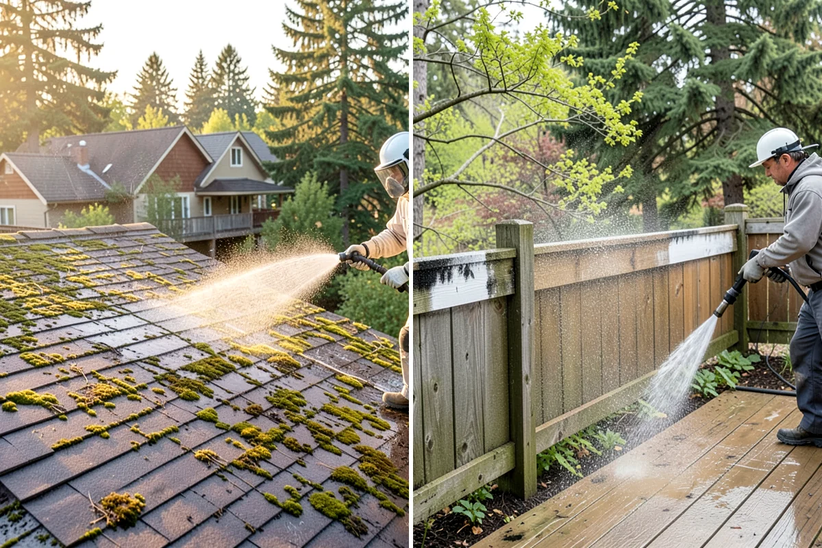 Deck Staining in Everett, Snohomish County, WA - Strip old coatings or clean and dull the existing finish