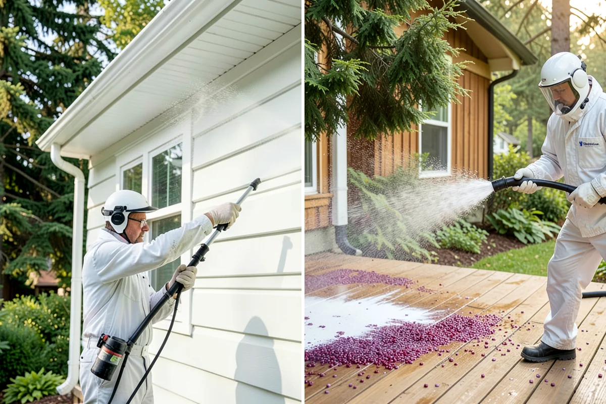 Deck Staining in Federal Way, King County, WA - Strip old coatings or clean and dull the existing finish