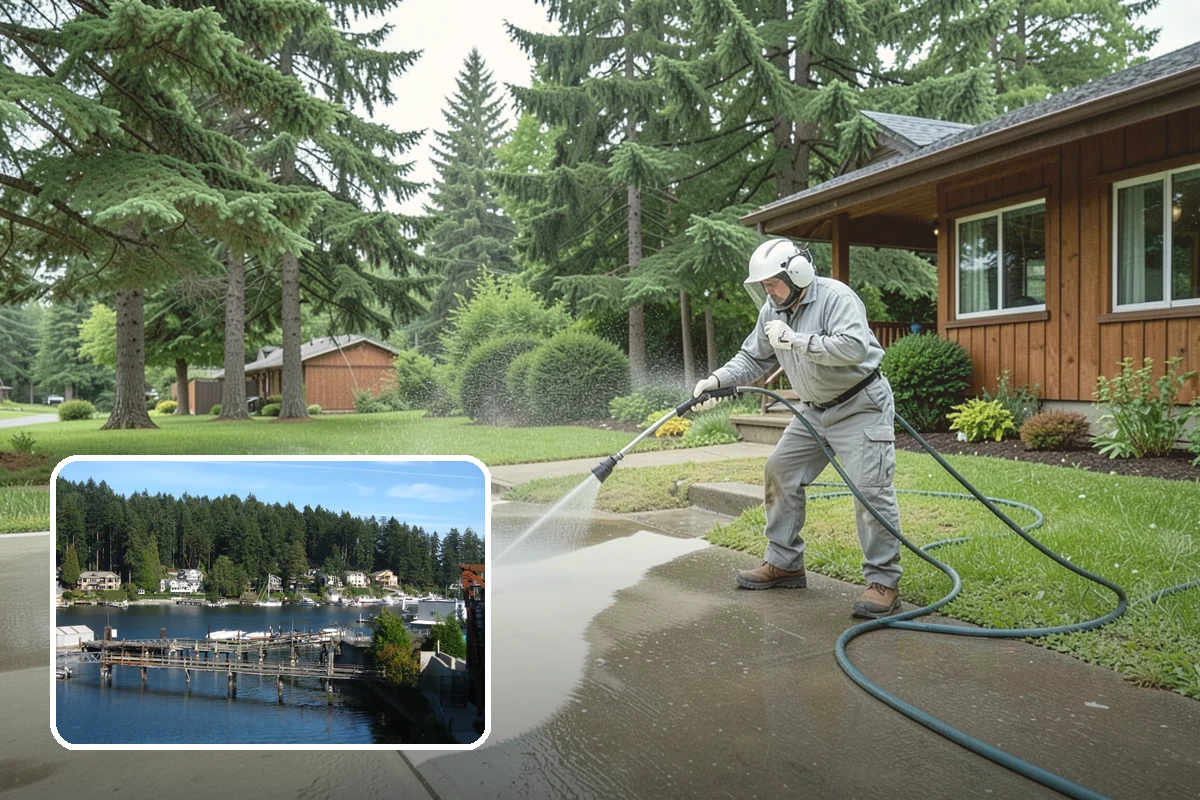 Deck Staining in Gig Harbor, Pierce County, WA - Adds pigment that blocks UV fade and evens out board tone