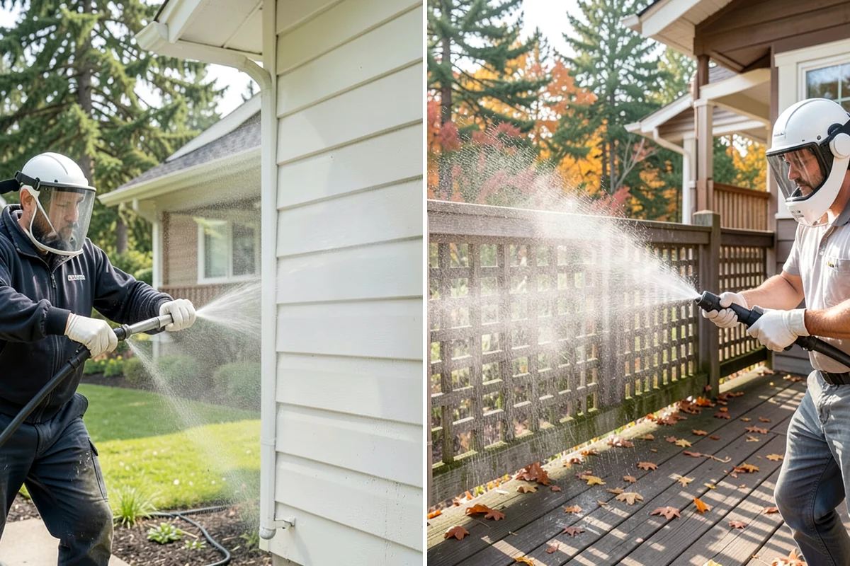 Deck Staining in Gig Harbor, Pierce County, WA - Strip old coatings or clean and dull the existing finish