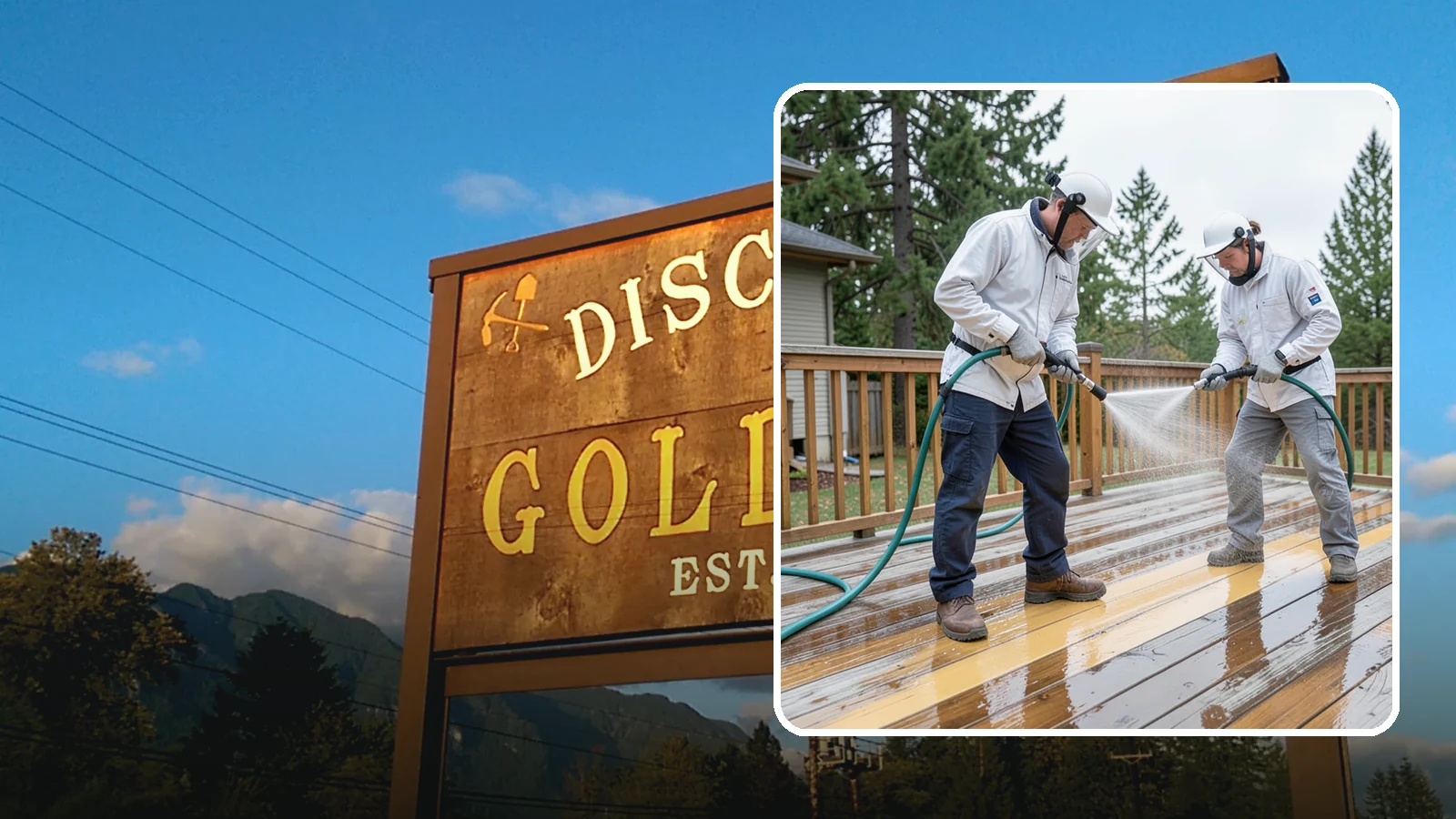 Deck Staining in Gold Bar, Snohomish County, WA - Full-color and semi-transparent deck staining that restores warmth and adds durable, UV- and moisture-resistant protection to...