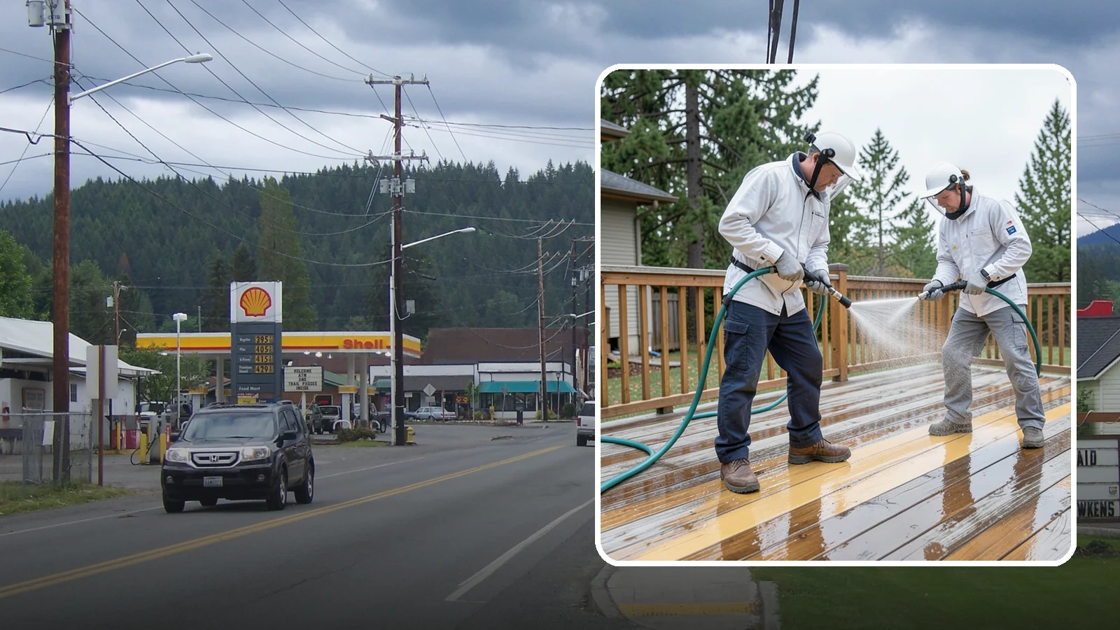 Deck Staining in Granite Falls, Snohomish County, WA - Full-color and semi-transparent deck staining that restores warmth and adds durable, UV- and moisture-resistant protection to...