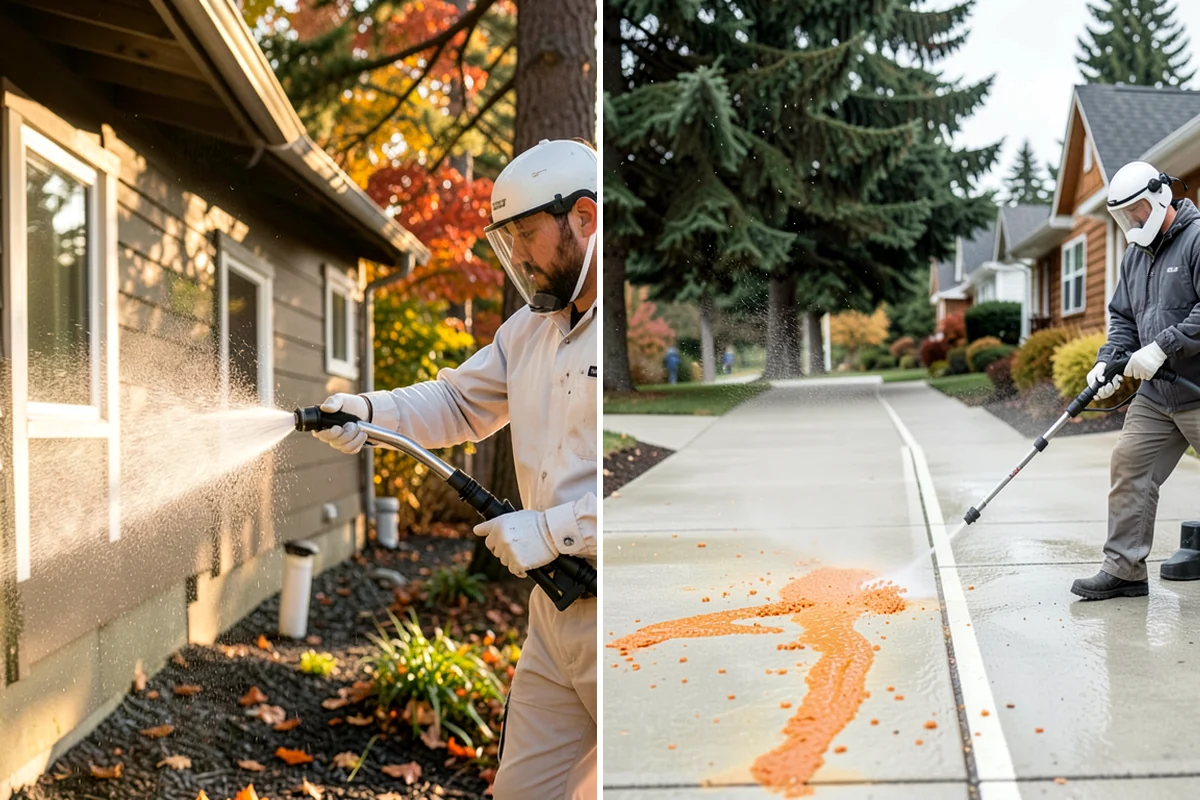 Deck Staining in Lake Forest Park, King County, WA - Strip old coatings or clean and dull the existing finish