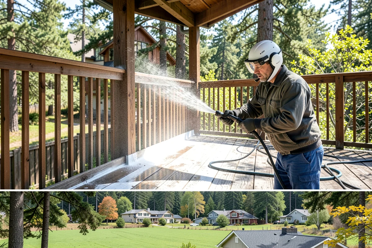 Deck Staining in Lyman, Skagit County, WA - Apply deck stain during a warm, dry summer window so each coat can flash off and cure without dew or rain interference.