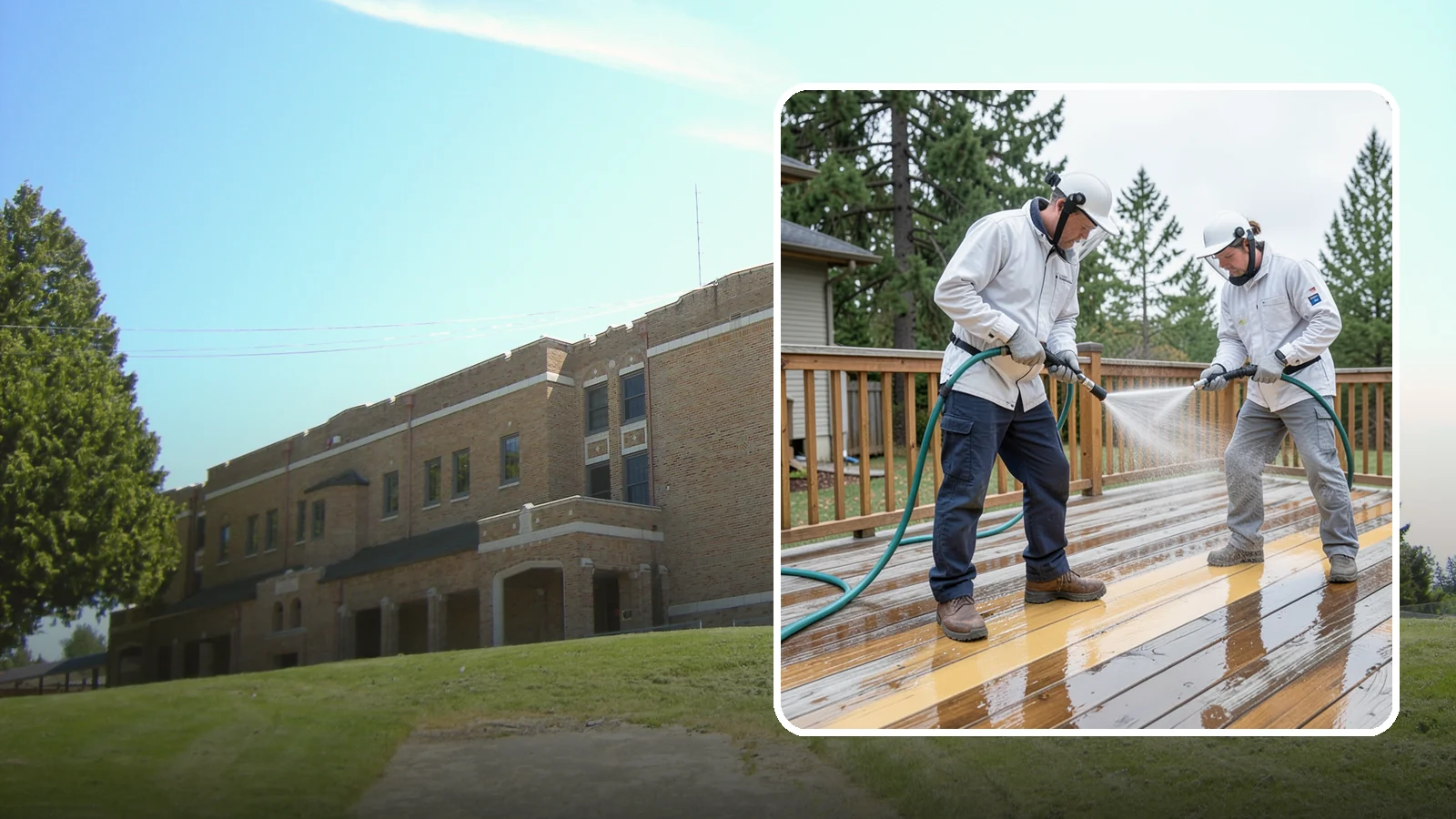 Deck Staining in Maple Valley, King County, WA - Full-color and semi-transparent deck staining that restores warmth and adds durable, UV- and moisture-resistant protection to...