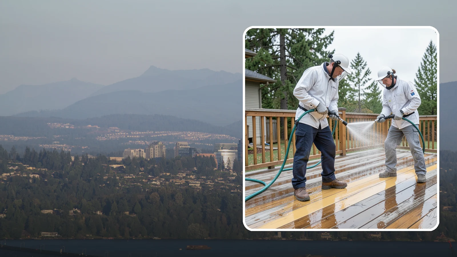 Deck Staining in Medina, King County, WA - Full-color and semi-transparent deck staining that restores warmth and adds durable, UV- and moisture-resistant protection to...