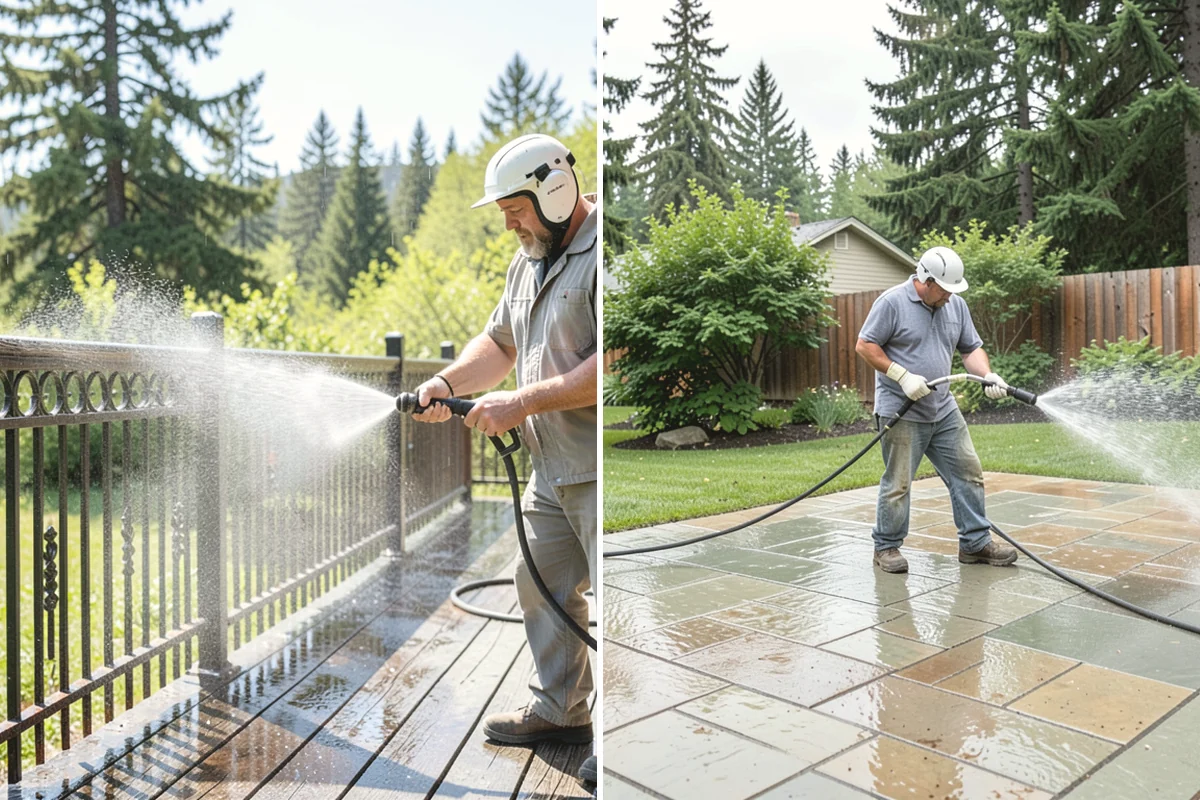 Deck Staining in Mill Creek, Snohomish County, WA - Strip old coatings or clean and dull the existing finish