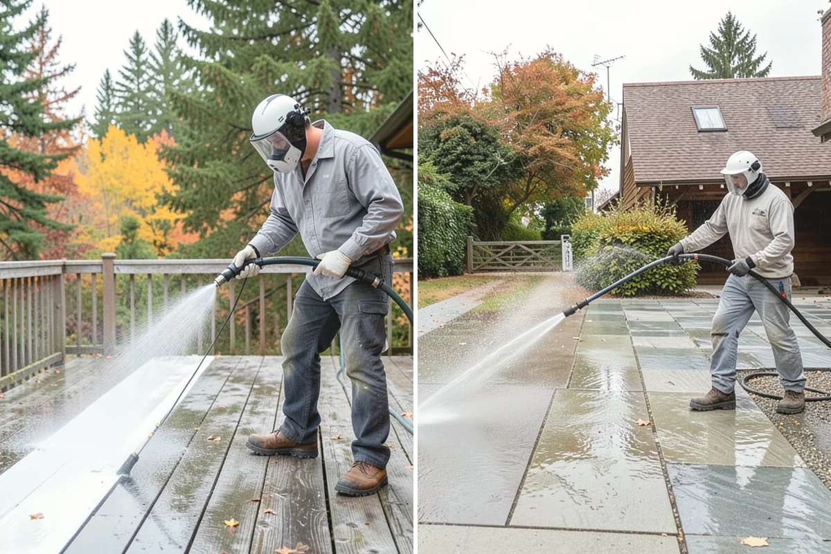 Deck Staining in Monroe, Snohomish County, WA - Strip old coatings or clean and dull the existing finish