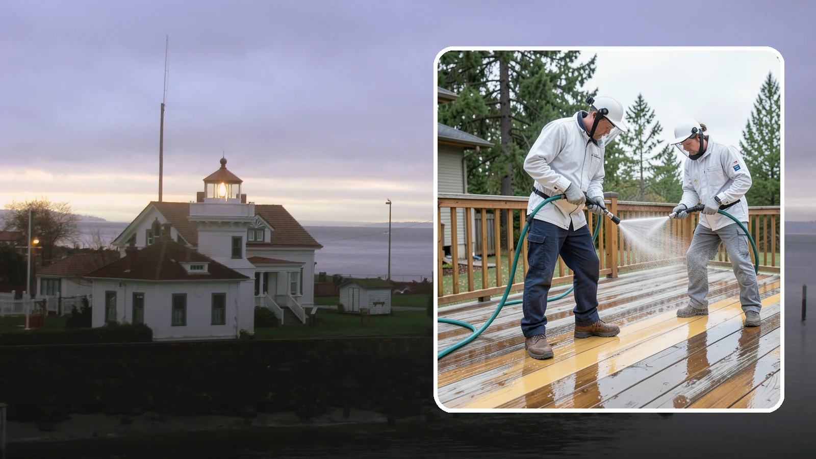 Deck Staining in Mukilteo, Snohomish County, WA - Full-color and semi-transparent deck staining that restores warmth and adds durable, UV- and moisture-resistant protection to...