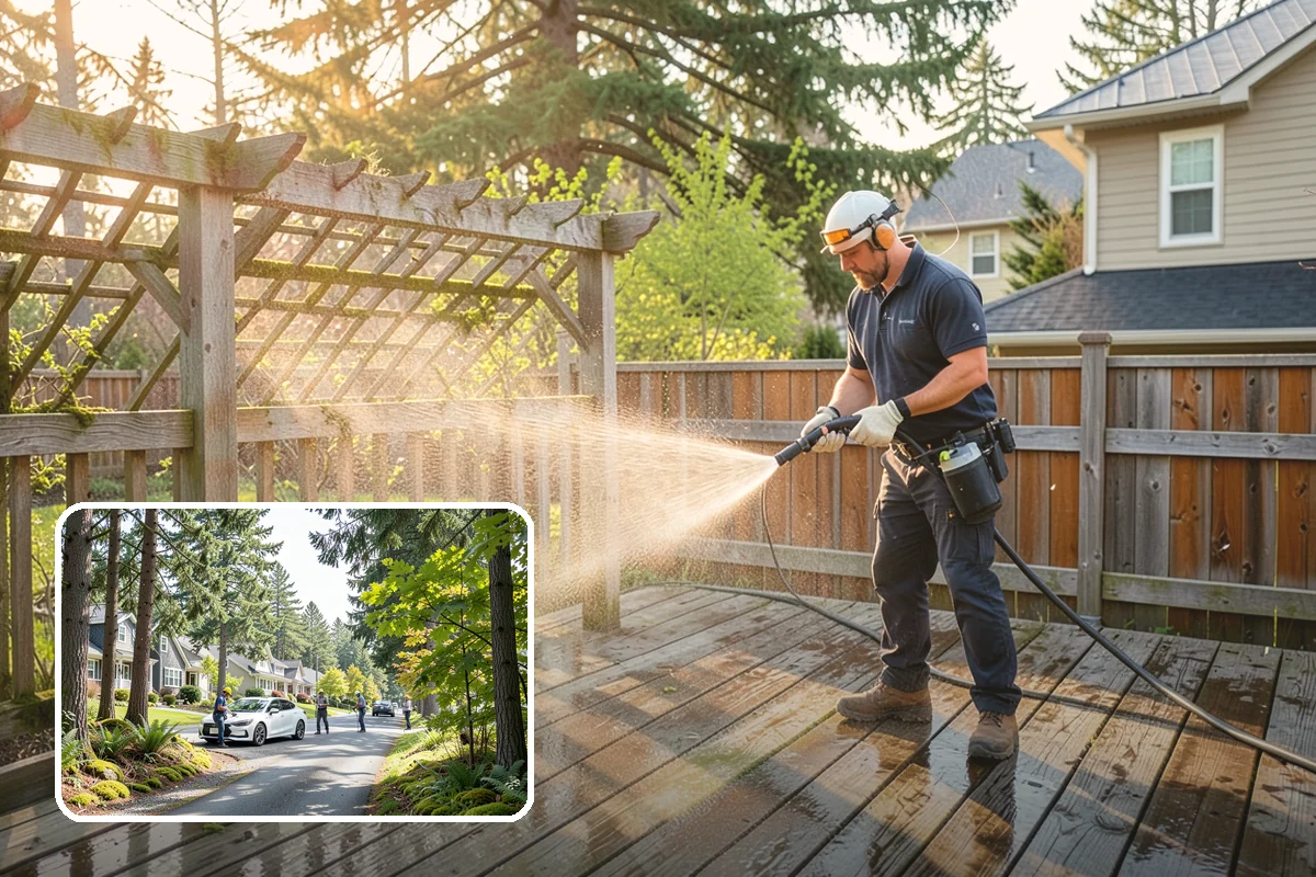 Deck Staining in Normandy Park, King County, WA - Adds pigment that blocks UV fade and evens out board tone