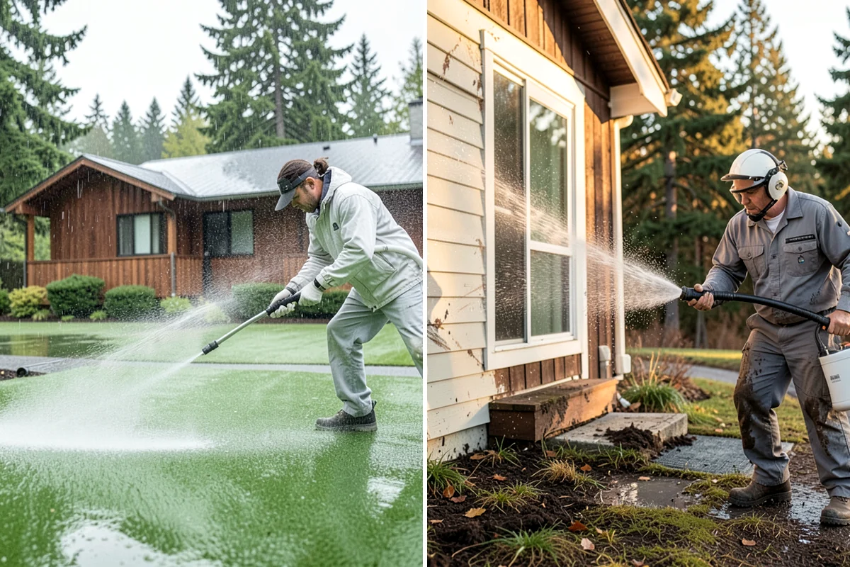 Deck Staining in Normandy Park, King County, WA - Strip old coatings or clean and dull the existing finish