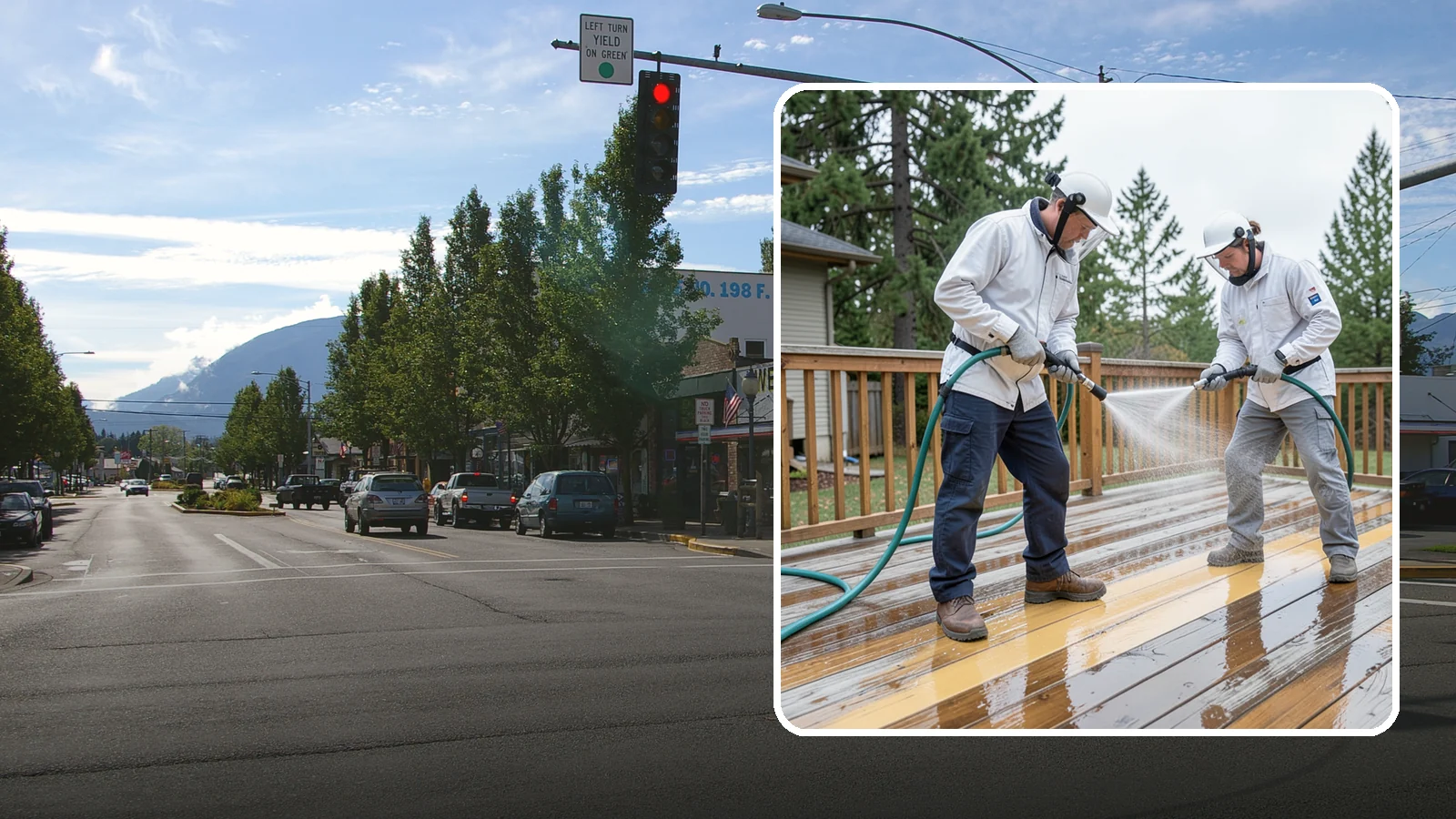 Deck Staining in North Bend, King County, WA - Full-color and semi-transparent deck staining that restores warmth and adds durable, UV- and moisture-resistant protection to...