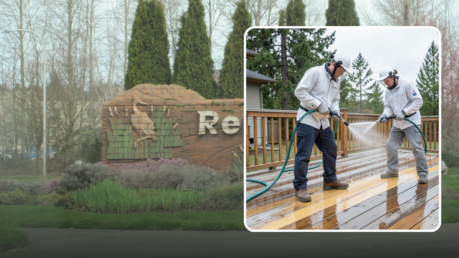 Deck Staining in Renton, King County, WA - Full-color and semi-transparent deck staining that restores warmth and adds durable, UV- and moisture-resistant protection to...