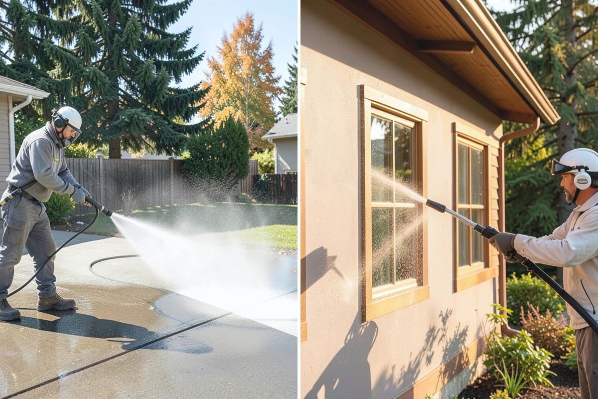 Deck Staining in Roy, Pierce County, WA - Strip old coatings or clean and dull the existing finish