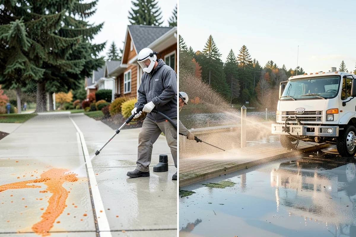 Deck Staining in Shoreline, King County, WA - Strip old coatings or clean and dull the existing finish