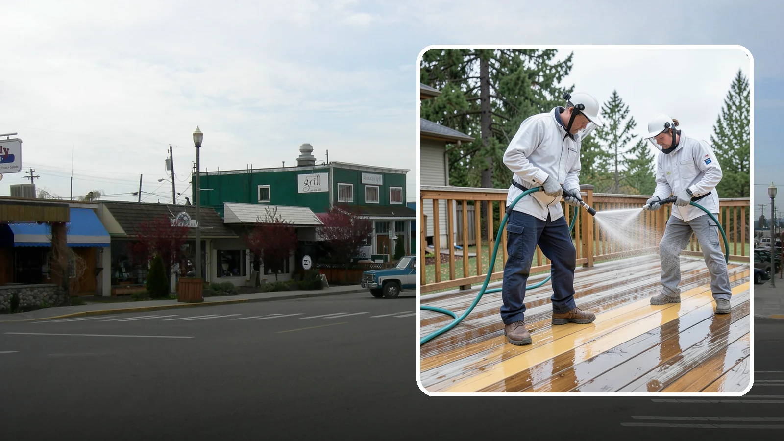Deck Staining in Stanwood, Snohomish County, WA - Full-color and semi-transparent deck staining that restores warmth and adds durable, UV- and moisture-resistant protection to...