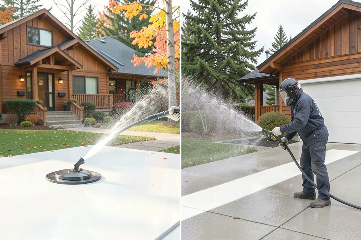 Deck Stair Cleaning in Anacortes, Skagit County, WA - Clear the stairs and protect surroundings